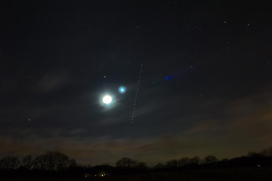 Conjonction Lune, Mars, Venus, ISS 31 Janv 2017