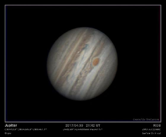 Jupiter du 30/04/2017