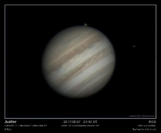 Jupiter du 27/05/2017