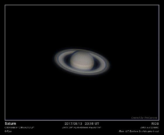 Saturne du 13/08/2017 Mak 127