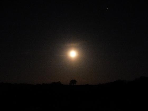 Lune et jupiter