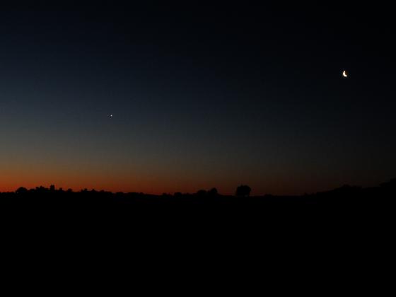 Matin 22 avril 2017 - 2 croissants venus et lune