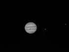 Jupiter en noir et blanc, webcam.