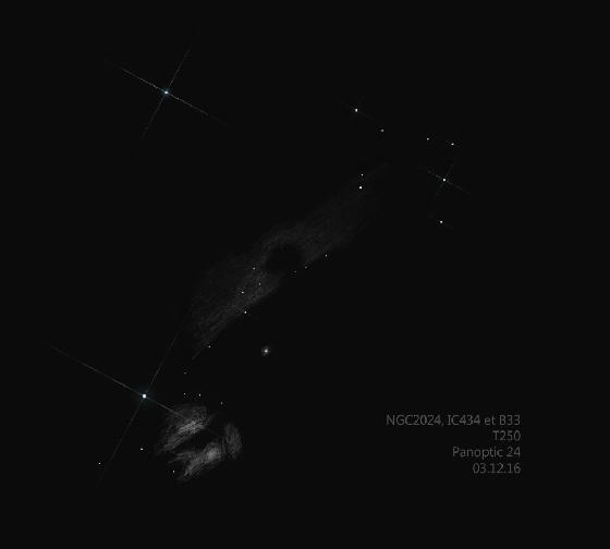 NGC2024, IC434 & B33 03.12.2016