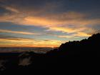 coucher de soleil volcan