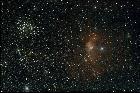  Nebuleuse de la bulle - NGC 7635 + Amas ouvert M 52